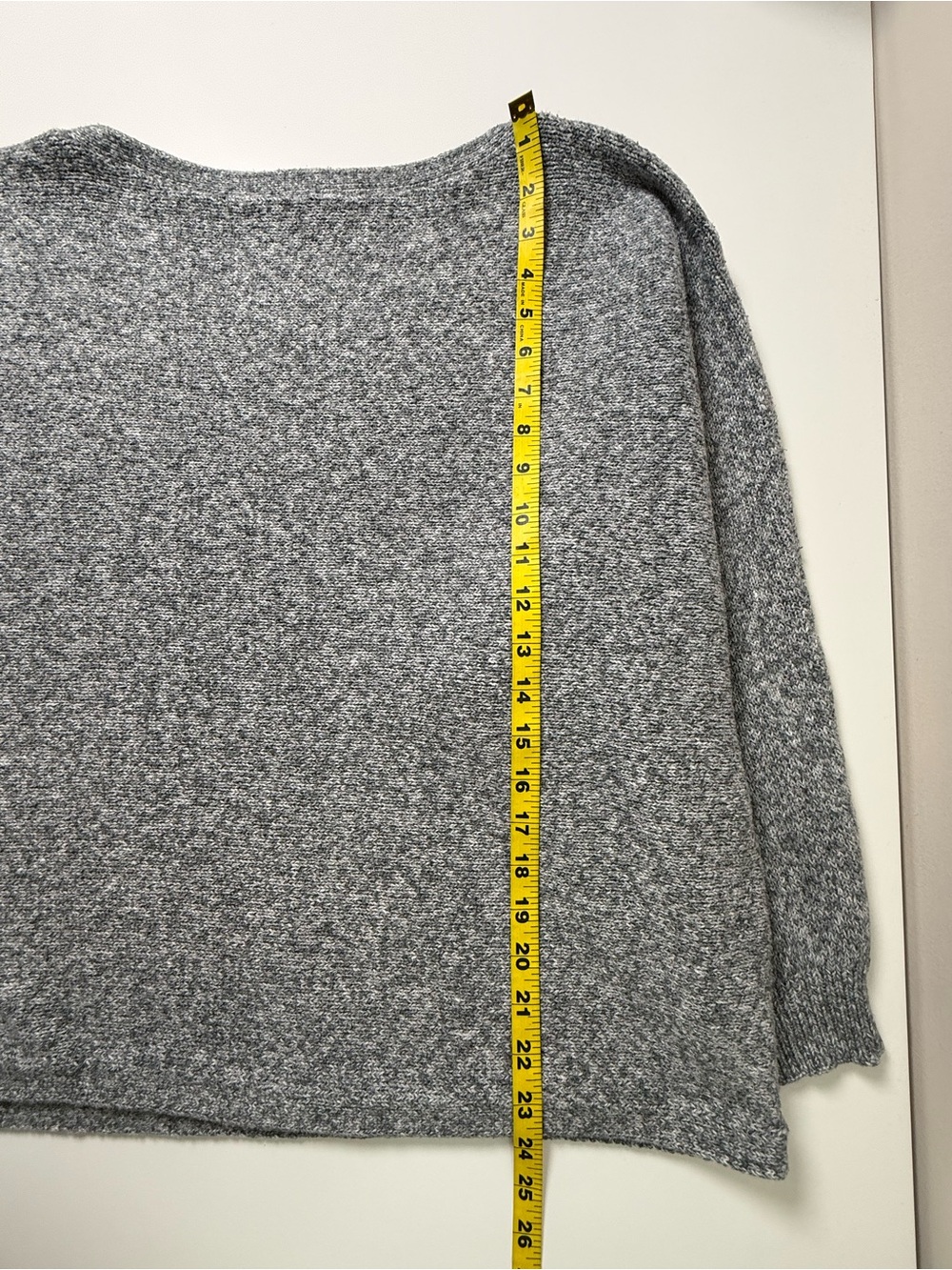 Lauren Ralph Lauren | Marled Knit Dolman Sleeve Sweater | Gray | Size XXL - Picture 10 of 10